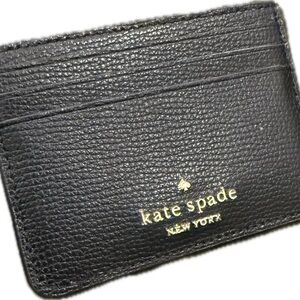 Kate Spade Black Leather Card Holder